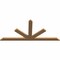 Ekena Millwork Saratoga Timber Gable Bracket, Western Red Cedar, 60"W x 27"H x 1 1/2"D x 3 1/2"F, 11/12 Pitch GBW060X27X0204SAR00SWR - alternate 2